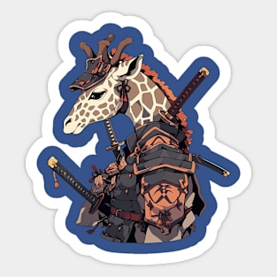 samurai giraffe Sticker